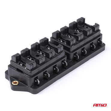 Cutie de sigurante ceramica, etansa, cu 8 socluri, 30A Max, destinatie auto, utilitare, camioane, remorci