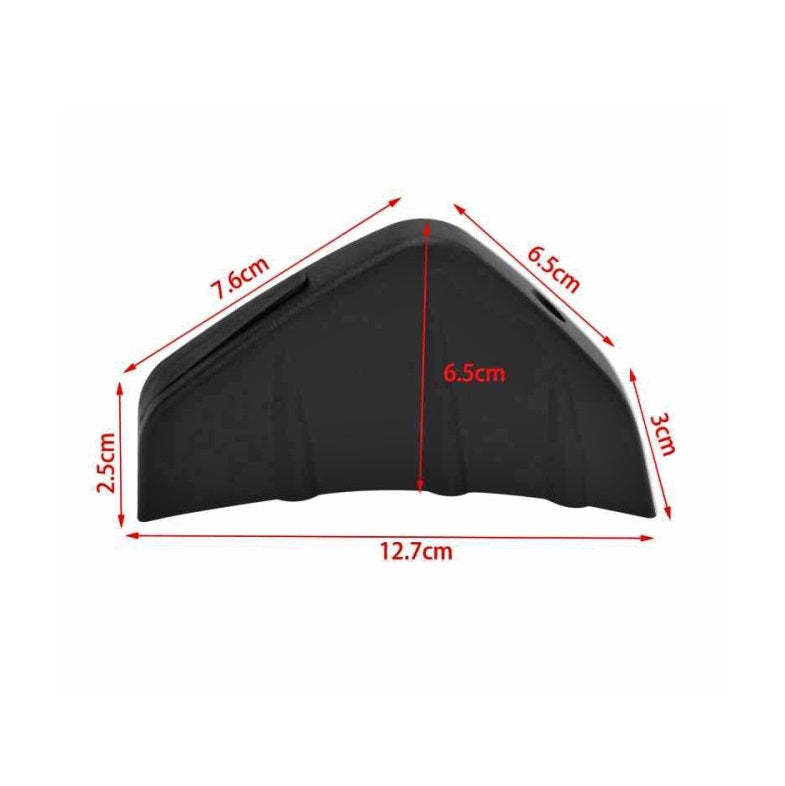 Set 4 ornamente Tuning tip "SPLITTER" pentru bara spate, culoare Neagra