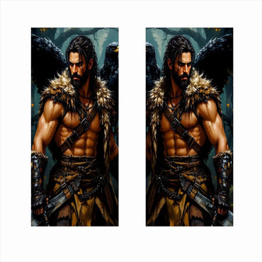 Set 2 stickere decorative pentru stalpii usilor, print autoadeziv de inalta rezolutie, dimensine 2 buc x 50 x 22 cm , cod: AVX-SSU-10