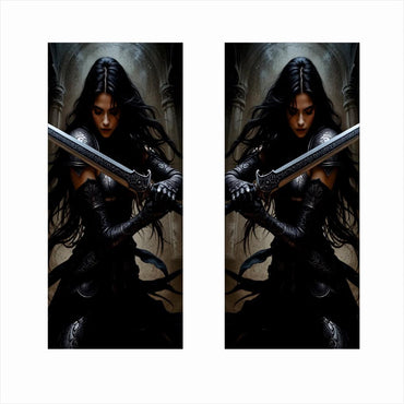 Set 2 stickere decorative pentru stalpii usilor, print autoadeziv de inalta rezolutie, dimensine 2 buc x 50 x 22 cm , cod: AVX-SSU-15