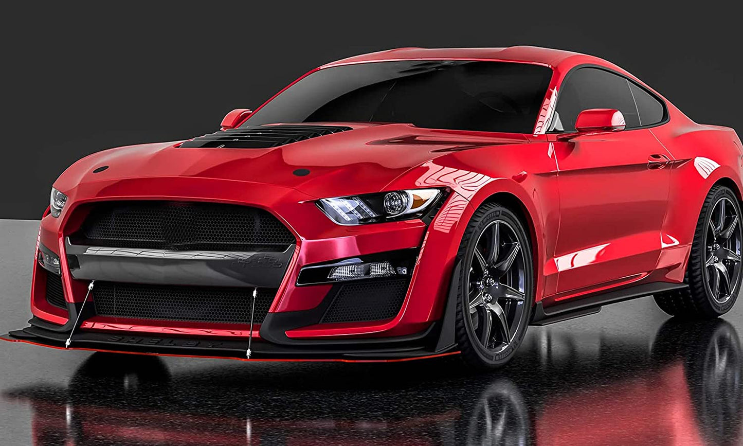 Set 2 Tije din Aluminiu reglabile pentru Consolidare Spoiler, lungime 10cm, IMITATIE CARBON