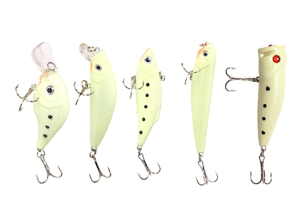 Set Vobler 5 piese Fluorescent pentru pesti pradatori, AVX-AG103C