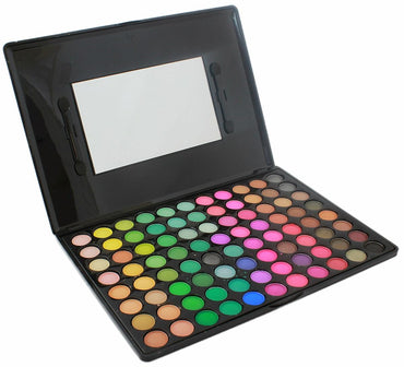 Set 88 de culori machiaj de inalta calitate, finisaj mat si lucios in cutie eleganta cu oglinda, culoare neagra