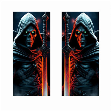 Set 2 stickere decorative pentru stalpii usilor, print autoadeziv de inalta rezolutie, dimensine 2 buc x 50 x 22 cm , cod: AVX-SSU-25