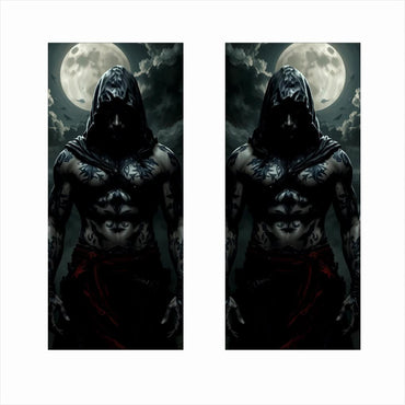 Set 2 stickere decorative pentru stalpii usilor, print autoadeziv de inalta rezolutie, dimensine 2 buc x 50 x 22 cm , cod: AVX-SSU-27