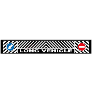 Aparatoare de noroi pentru camioane, inscriptionata, din cauciuc, dimensiune 190 x 35 cm